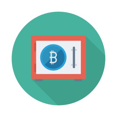 Emanet dolabı kapı mavi bitcoin belirteci