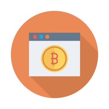 Altın bitcoin belirteci üzerinde tarayıcı sayfası