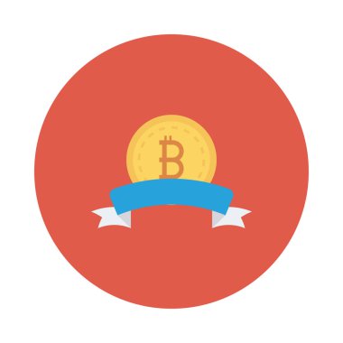 mavi kurdele belirteciyle altın bitcoin 