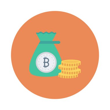 Bitcoin şarkı para çantası ve altın belirteçleri  