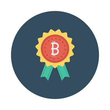 Kırmızı bitcoin belirteci yeşil şeritler