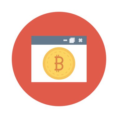 Altın bitcoin belirteci üzerinde tarayıcı sayfası