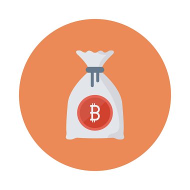 Kırmızı bitcoin belirteci üzerinde beyaz para çantası