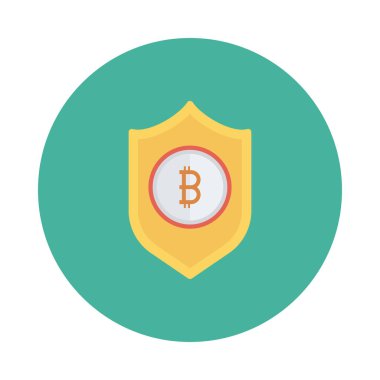 Altın kalkan Bitcoin belirteci 