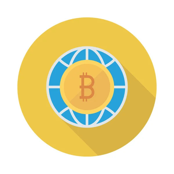 Altın Bitcoin Belirteci Cryptocurrency Satım — Stok Vektör