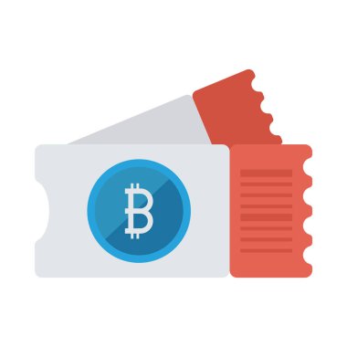 mavi bitcoin belirteci sinema bilet üzerinde 