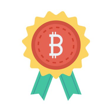 Kırmızı bitcoin belirteci yeşil şeritler