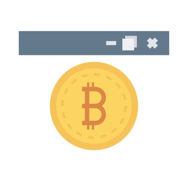 Altın bitcoin belirteci üzerinde tarayıcı sayfası