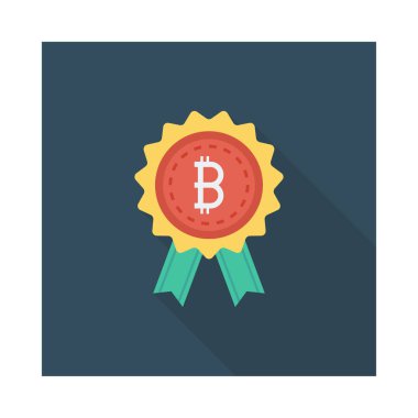 Kırmızı bitcoin belirteci yeşil şeritler