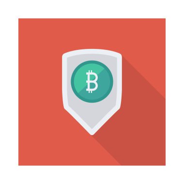 Bitcoin belirteci gümüş kalkan 