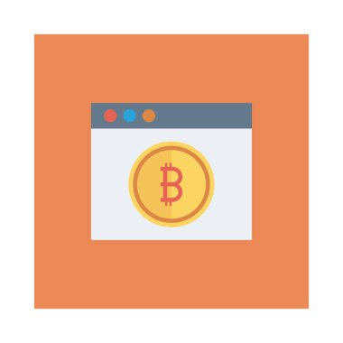 Altın bitcoin belirteci üzerinde tarayıcı sayfası