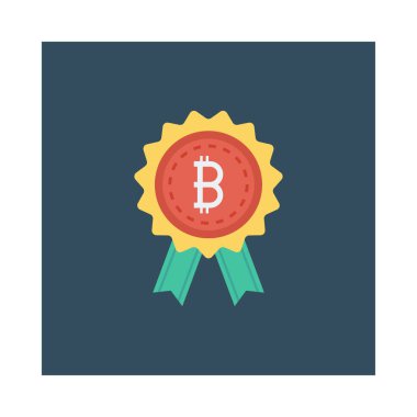 Kırmızı bitcoin belirteci yeşil şeritler