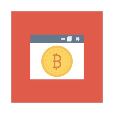 Altın bitcoin belirteci üzerinde tarayıcı sayfası