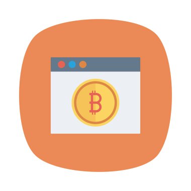 Altın bitcoin belirteci üzerinde tarayıcı sayfası