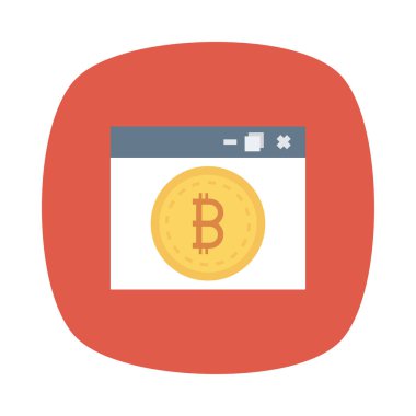 Altın bitcoin belirteci üzerinde tarayıcı sayfası