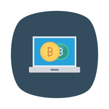 siyah arka plan üzerine bilgisayar ekranında Bitcoin belirteçleri