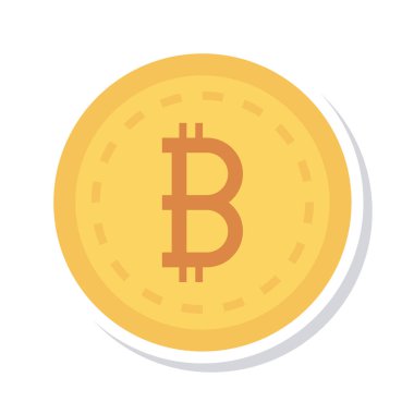 beyaz zemin üzerine altın bitcoin belirteci
