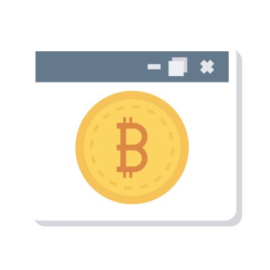 Altın bitcoin belirteci sayfa ekranında 