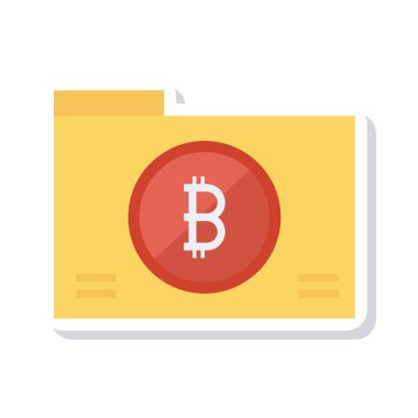 Zarfın üzerinde beyaz arka plan üzerinde kırmızı bitcoin belirteci