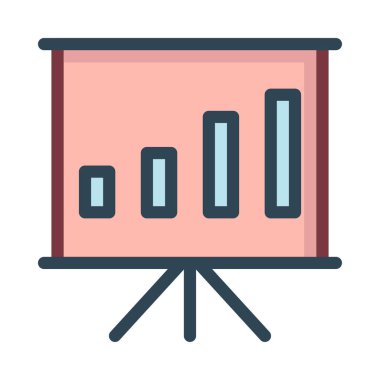 Pembe tanıtım kurulu mavi sütunlar ile