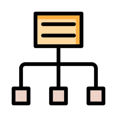 basit iş simge vektör çizim 