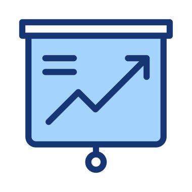 Büyürken çizgili mavi kağıt kaydırma