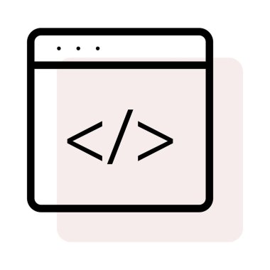 Anahat tablet cihaz ile okları etiket bej gölge beyaz zemin üzerine