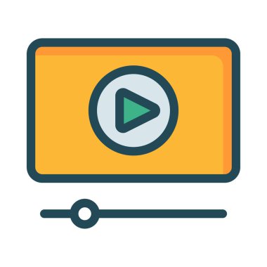 Yeşil tarassut video düğmesi ve ayarları ile sarı ekran 