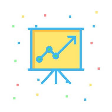 basit iş simge vektör çizim 