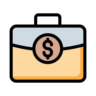 basit iş simge vektör çizim 