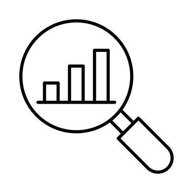 Magnefying cam beyaz arka plan üzerinde izole diyagramı ile