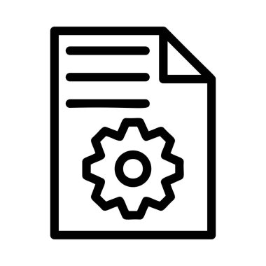 basit iş simge vektör çizim 