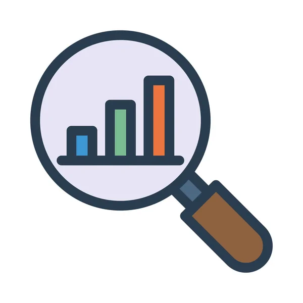 Vidrio Magnético Con Diagrama Aislado Sobre Fondo Blanco — Vector de stock