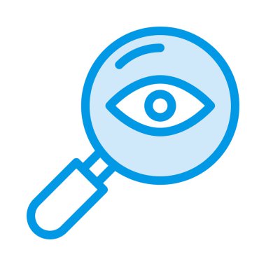 İnsan gözü olan Büyüteç 