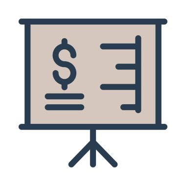 Beyaz arka plan üzerinde izole dolar simgesiyle kağıt kaydırma