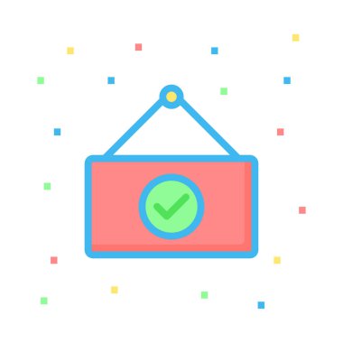 basit iş simge vektör çizim 