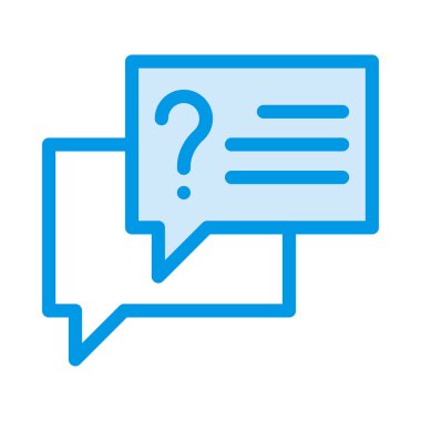 Soru işareti ile iki konuşma balonları