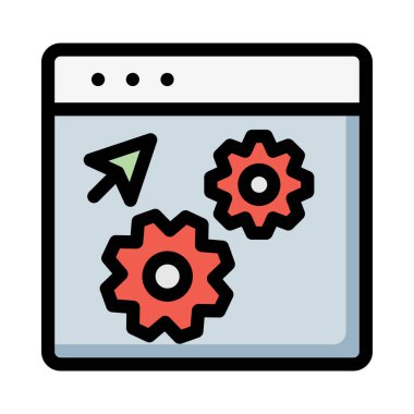 basit iş simge vektör çizim 