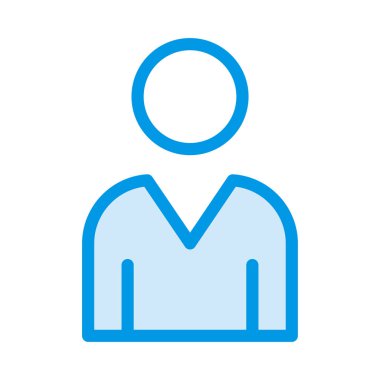 Beyaz arka plan üzerinde izole gri ve yeşil kişi simgesi