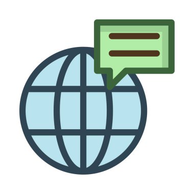 Yeşil mesaj beyaz arka plan üzerinde izole mavi dünya dünya