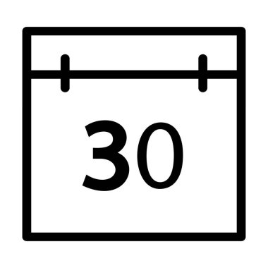 Takvim simgesi vektör illüstrasyonu 