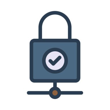 ikon vektör illüstrasyonunu kilitle 