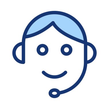 Beyaz arka plan üzerinde izole micropphone ile gülümseyen adam yüz