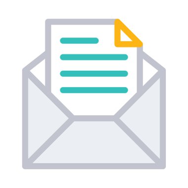 zarf simgesi vektör illüstrasyonu