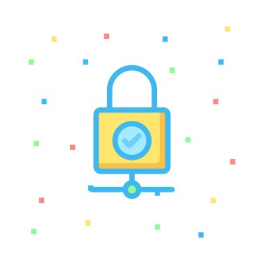 ikon vektör illüstrasyonunu kilitle 