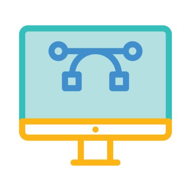 sunum simgesi vektör illüstrasyonu