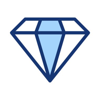 Mavi ve beyaz elmas imza izole üzerinde beyaz arka plan