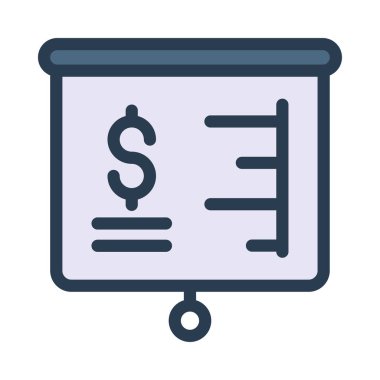 Dolar işareti ve beyaz arka plan üzerinde izole bilgi ile kurulu