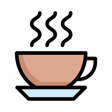 kahve ikonu vektör illüstrasyonu 