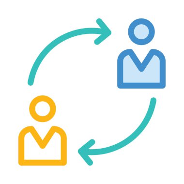 basit iş simge vektör çizim